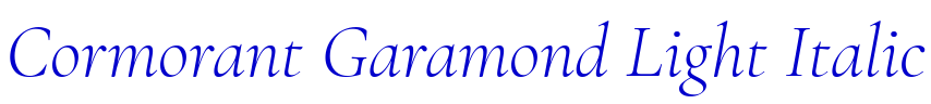 Cormorant Garamond Light Italic フォント